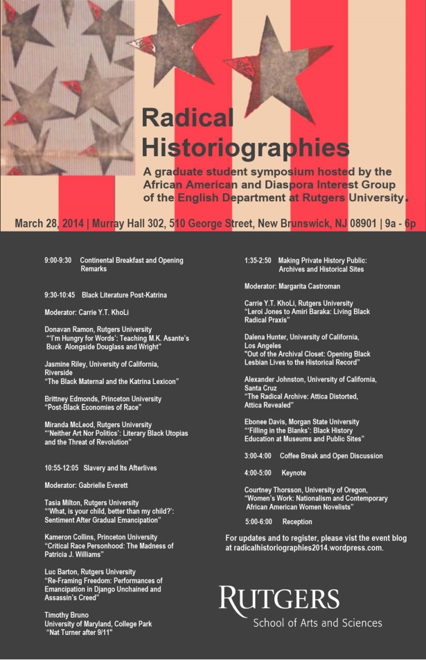 Poster for Radical Historiographies